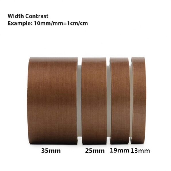 fita de reparo termica teflon para seladora 10m, 0.18mm, 25mm