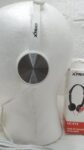 fone de ouvido extra bass lc-313 3.5mm p2 15mw xtrad-branco com cinza