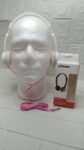 fone de ouvido extra bass lc-313 3.5mm p2 15mw xtrad-branco com rosa