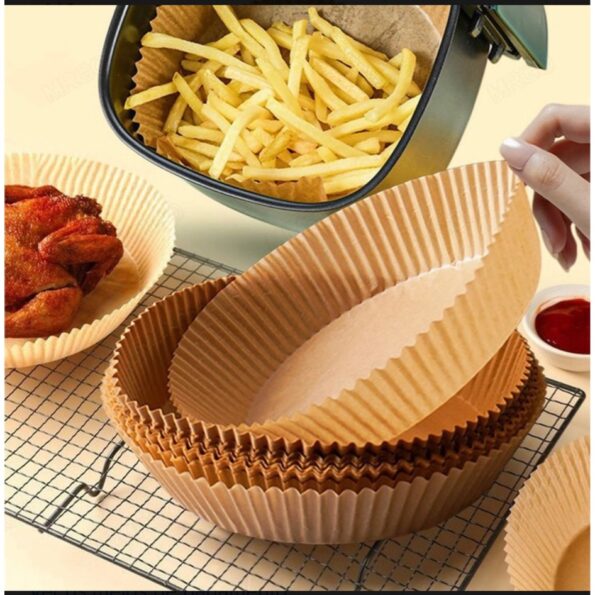 forma de papel 20cmx4,5descartavel air fryer 50pçs lcc-23322