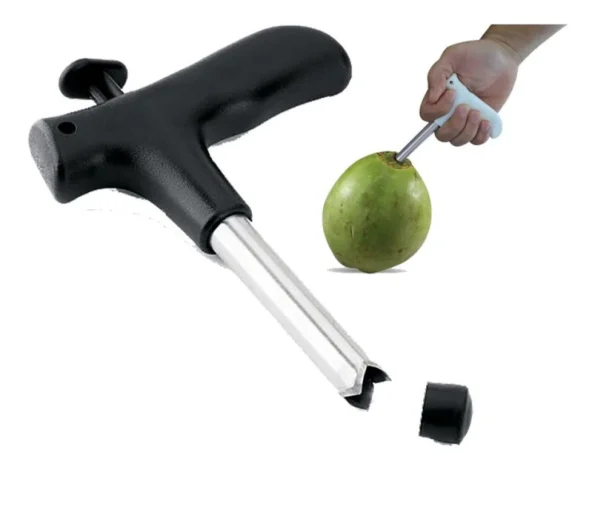furador de coco em aço sq-3194