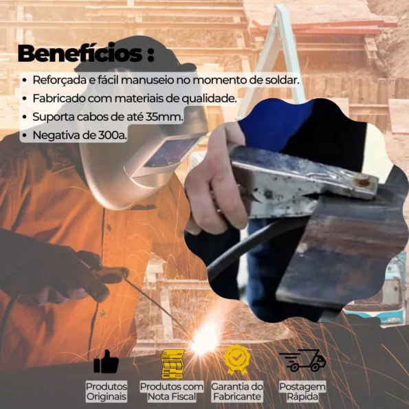 garra negativa solda 300a bfh2721 16,5cmx2,4cmx6,8cm1