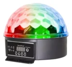 globo magico 6 cores de led de luz rgb controle e usb lk306b