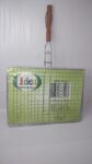 grelha dupla folha grande churrasco peixe frango linguiça carne 39x29cm (1)