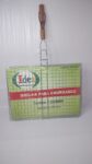 grelha dupla folha grande churrasco peixe frango linguiça carne 39x29cm (1)