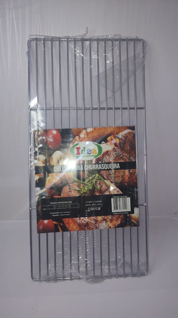 grelha folha grande churrasco peixe linguiça carne 59x29cm id-6758g (1)