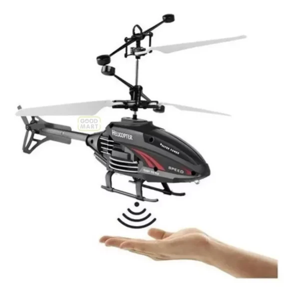 helicóptero com sensor de mão luz mini drone recarregável tk2385 preto (3)