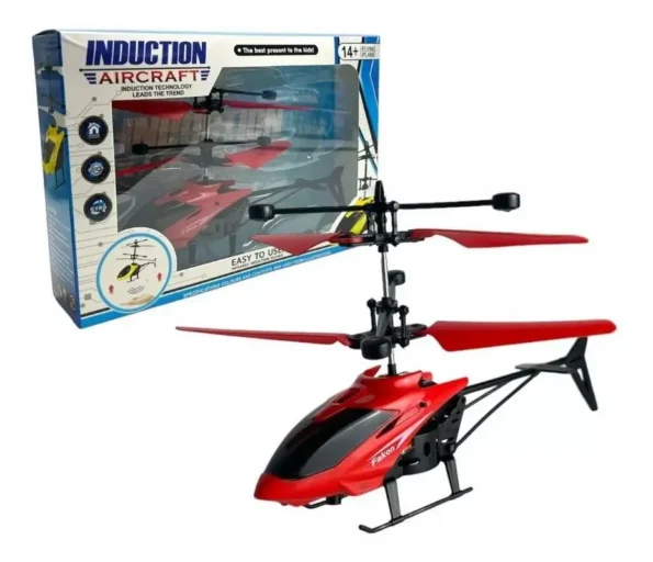helicóptero com sensor de mão luz mini drone recarregável tk2386 vermelho