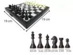 jogo de tabuleiro xadrez dama e gamao 3em1 magnetico elj0213 redstar 19cm