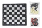 jogo de tabuleiro xadrez dama e gamao 3em1 magnetico elj0213 redstar 19cm