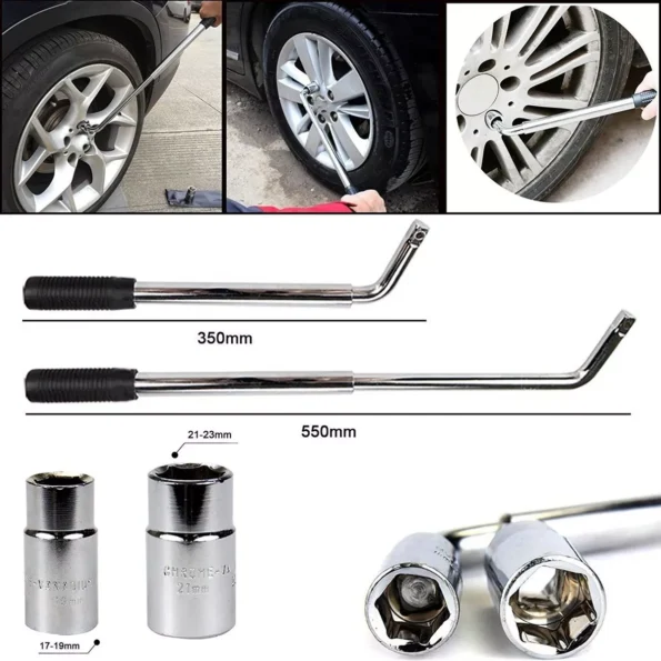 kit chave de roda telescopica e soquetes bfh1129 17 18 21 233