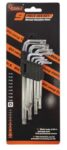 kit chave torx 9pçs xinl cn337 t10 t15 t20 t25 t27 t30 t40 3