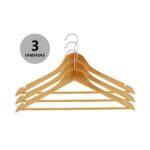 kit conjunto 3 und cabide madeira nacf43m l 44,5×1,2cm napol
