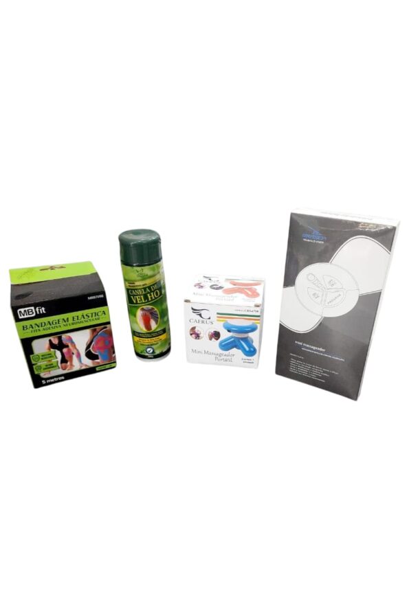 kit de beleza e saúde bandagem elástica, mini massageador, canela de velho.jpg