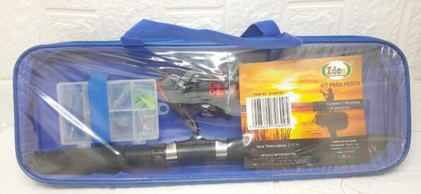 kit de pesca molinete vara 2.10m e acessorios id-8631m idea (1)