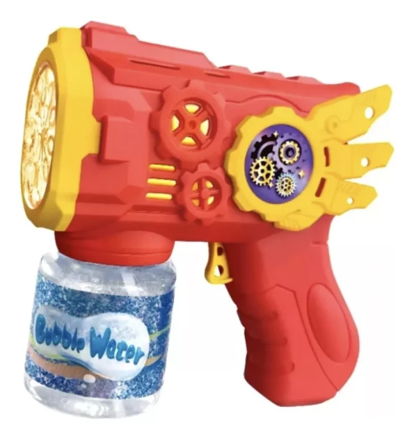 lançador maquina de fazer bolhas sabão super bubbleok160y-2-asa- vermelho