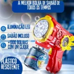 lançador maquina de fazer bolhas sabão super bubbleok160y-2-asa- vermelho