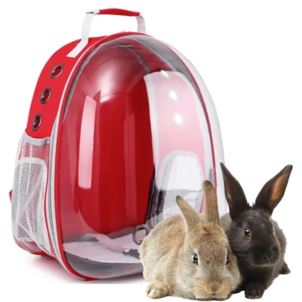 mala mochila para transporte pet namc73 napoles 44x32x18cm-vermelho