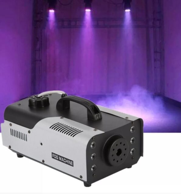 maquina de fumaça 1200w com 6leds rgb lk-y9 luatek