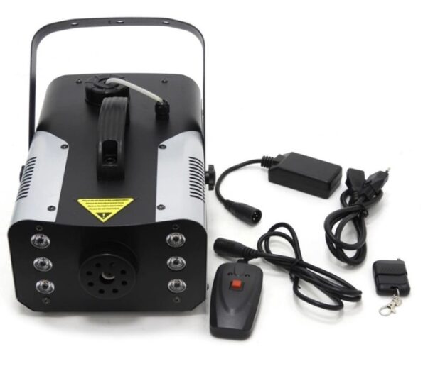 maquina de fumaça 1200w com 6leds rgb lk-y9 luatek5