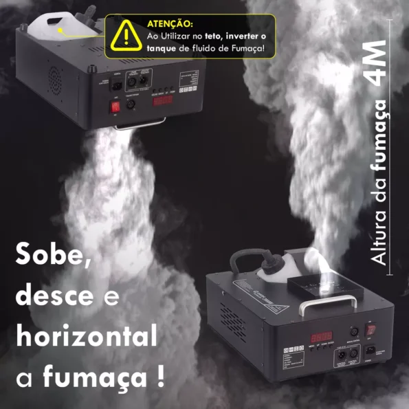 maquina de fumaça e canhao 2000w4