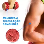 massageador de madeira pequeno carrinho mz-54053 9x6x6,5cm- vermelho