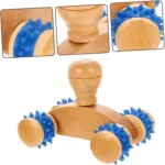 massageador de madeira pequeno carrinho mz-54053 9x6x6,5cm
