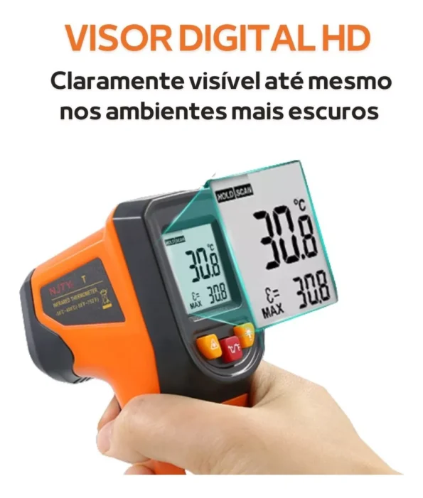 medidor temperatura digital laser industrial infravermelho T400 (1)