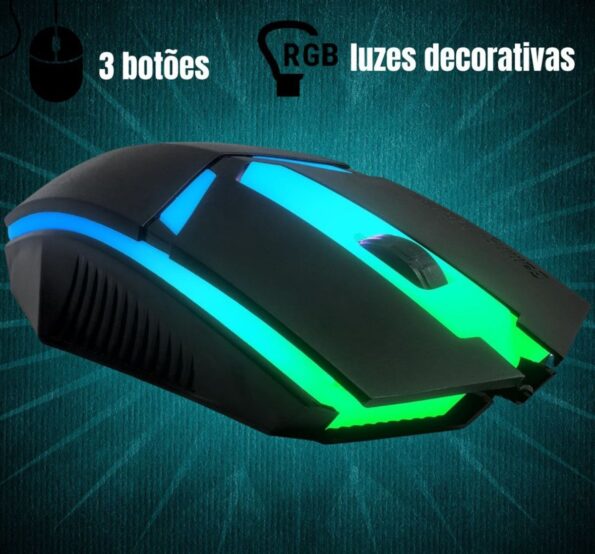 mouse gamer led anubis mu003 1200dpi knup2