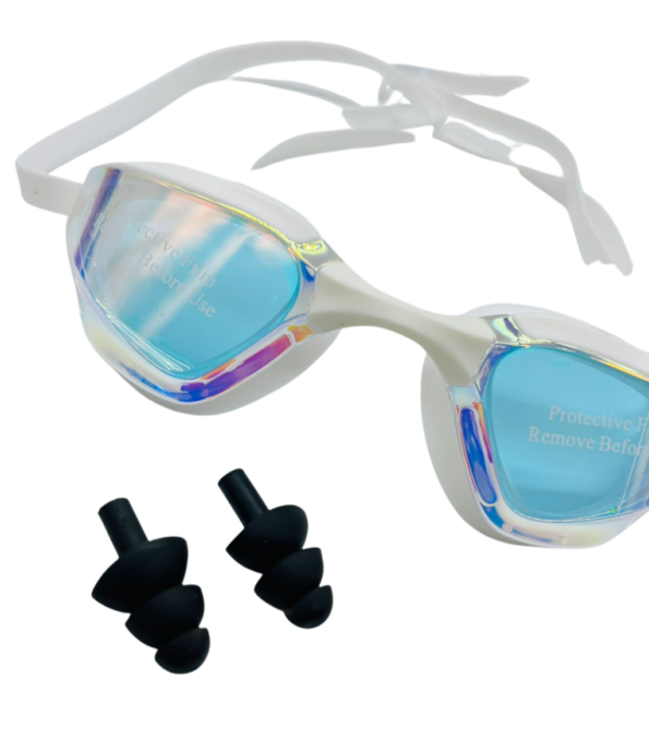oculos de natação espelhado adulto elp10011 15×4,5x04cm sun-branco