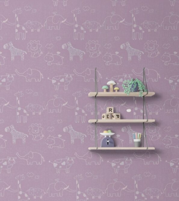 papel de parede 45cmx5m decorativo interponte pvc hd68137- animais rosa2