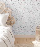 papel de parede 45cmx5m decorativo interponte pvc hd69982-granilite algodão
