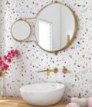papel de parede 45cmx5m decorativo interponte pvc hd69982-granilite algodão