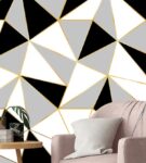 papel de parede 45cmx5m decorativo interponte pvc hd69997-triângulos preto1