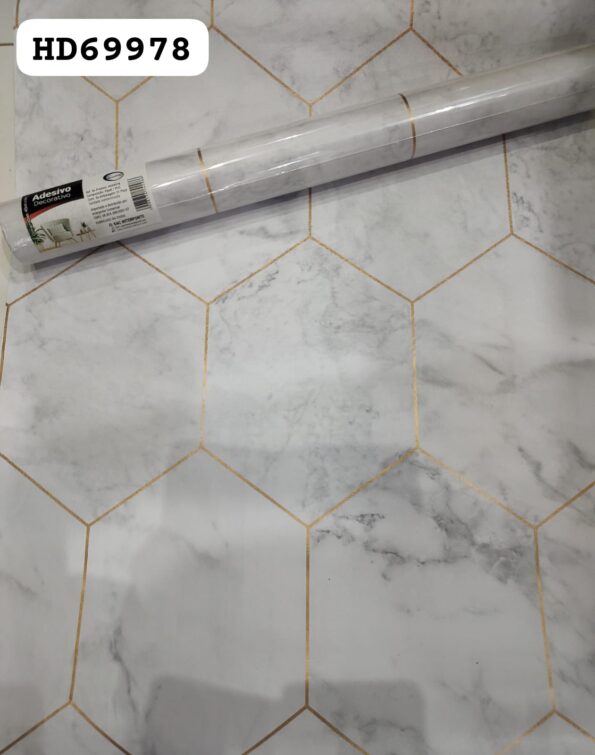papel em pvc de parede decorativo interponte pvc hd69978-a 0,45cmx5m