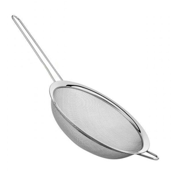 peneira crivo com cabo 20cm metal sq-3702