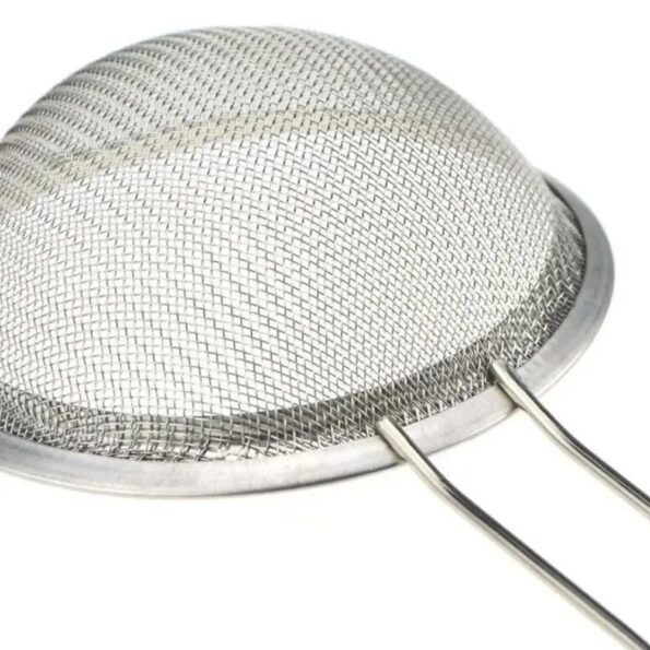 peneira crivo com cabo 20cm metal sq-37022