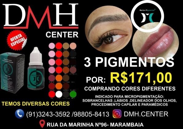 pigmento marilyn p dermopigmentação promoção 3unidades