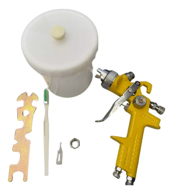 pistola de pintura bom-8001 1.4mm 600ml bomder2