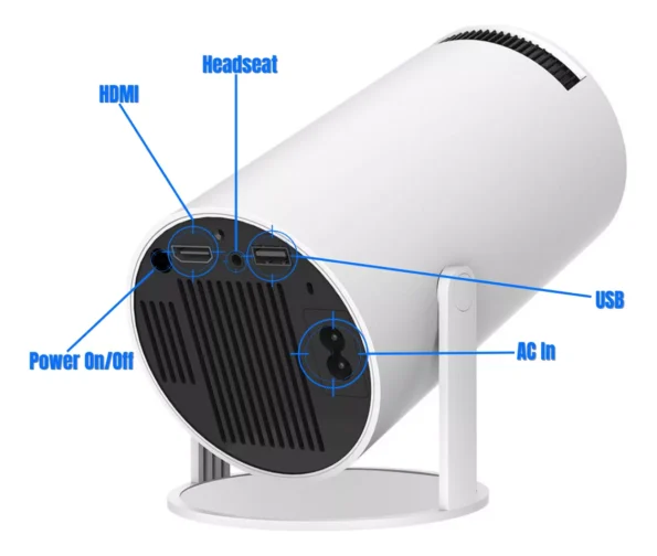 projetor data show led hy300 wifi 6 4k 1080p ultra hd android 11 8000 lumens1