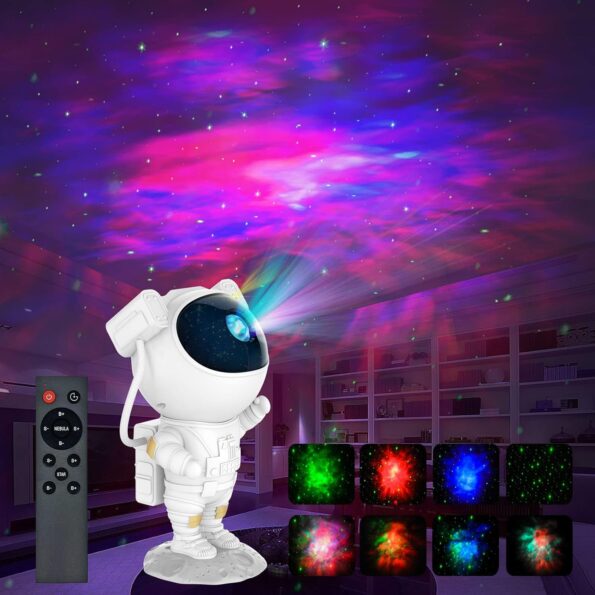 projetor de luz de galáxia em forma de astronauta controle remoto crs-1834 (2)