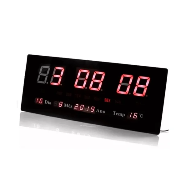 relogio de led digital de parede lk-2616 luatek 25x16x3cm1