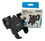 suporte de celular para moto com carregador usb 2.1 le-0191