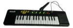 teclado musica infantilcom microfone 32 teclas 50x15x5cm tk-ab2939 preto (1)