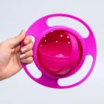 tigela infantil segura alimento bowl 360° hm-592-rosa