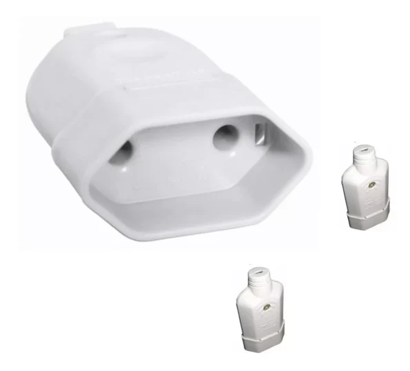 tomada 2 pinos bipolar 10a 250v femea branco iex (1)