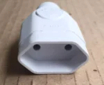 tomada 2 pinos bipolar 10a 250v femea branco iex (1)