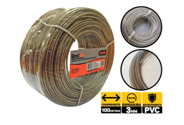 varal de aco revestido pvc – 3mmx100m multiuso bfh1813
