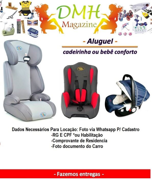 venda e locação de bebe conforto e cadeirinha para automovel e utilitários