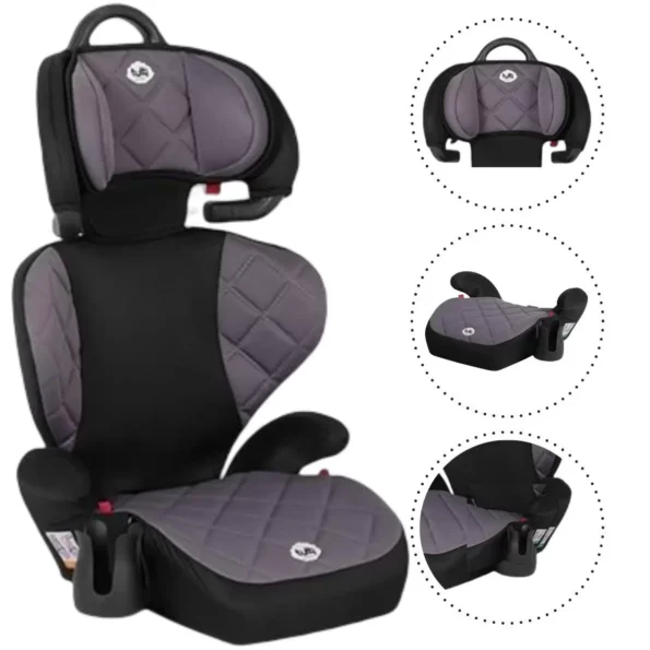 venda e locação e aluguel cadeirinha carro infantil 2 em 1 15kg a 36kg-cinza